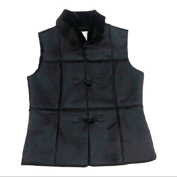 - White House Black Market faux shearling vest - Picture 1 of 11